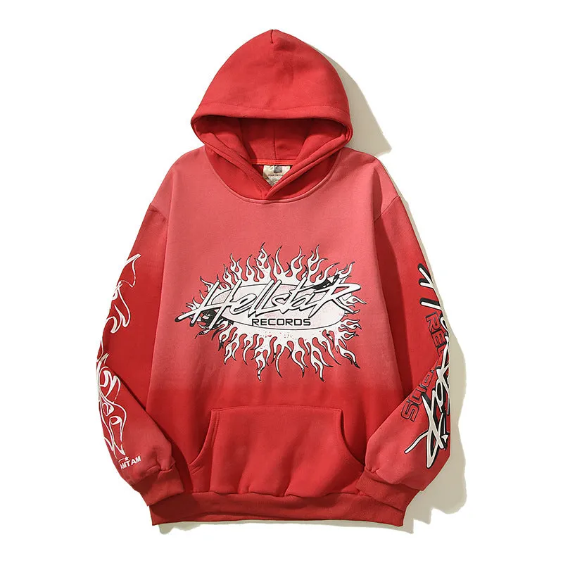 Hellstar Hoodie Retro Flame Personalized Printing