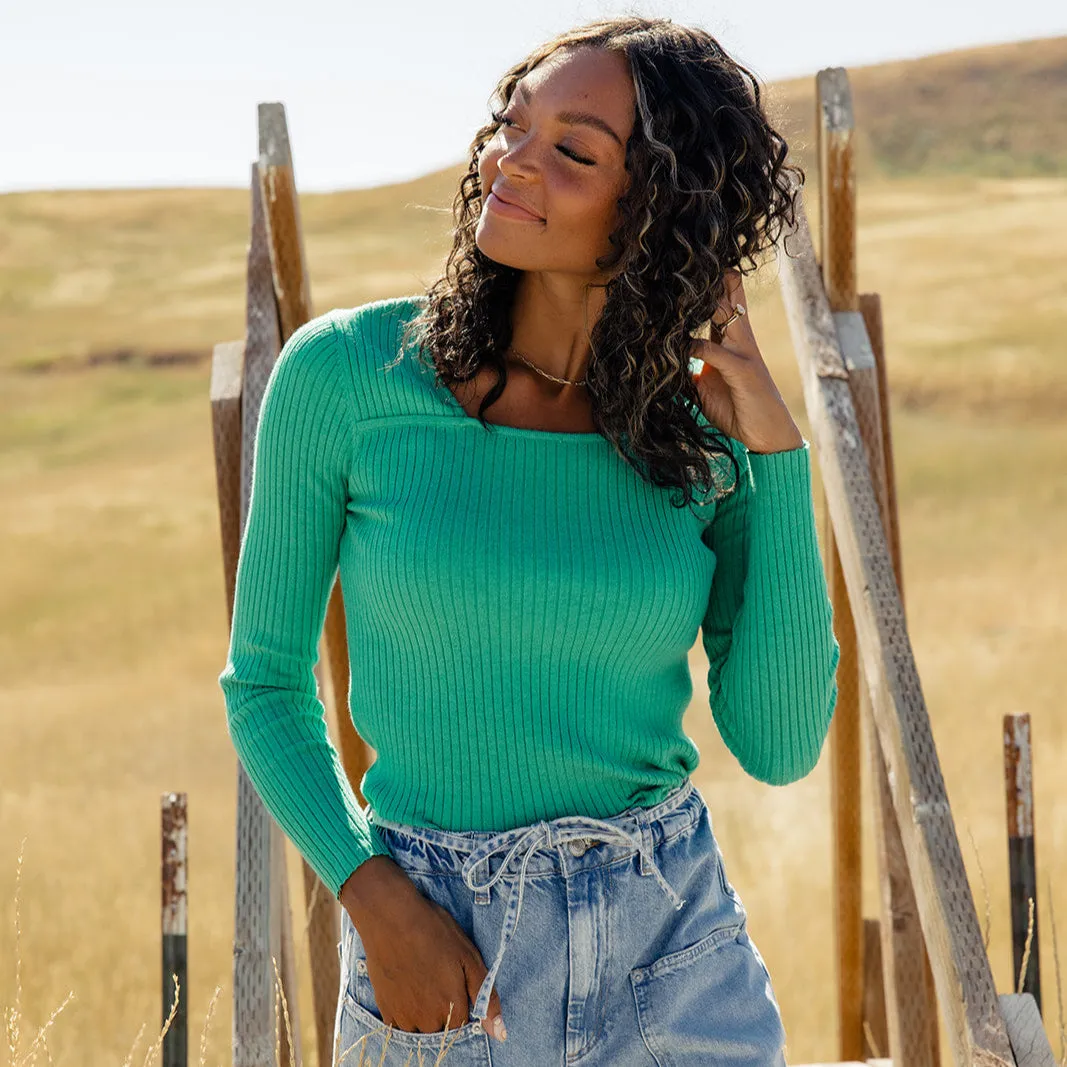 Hopeless Romantic Square Neck Top