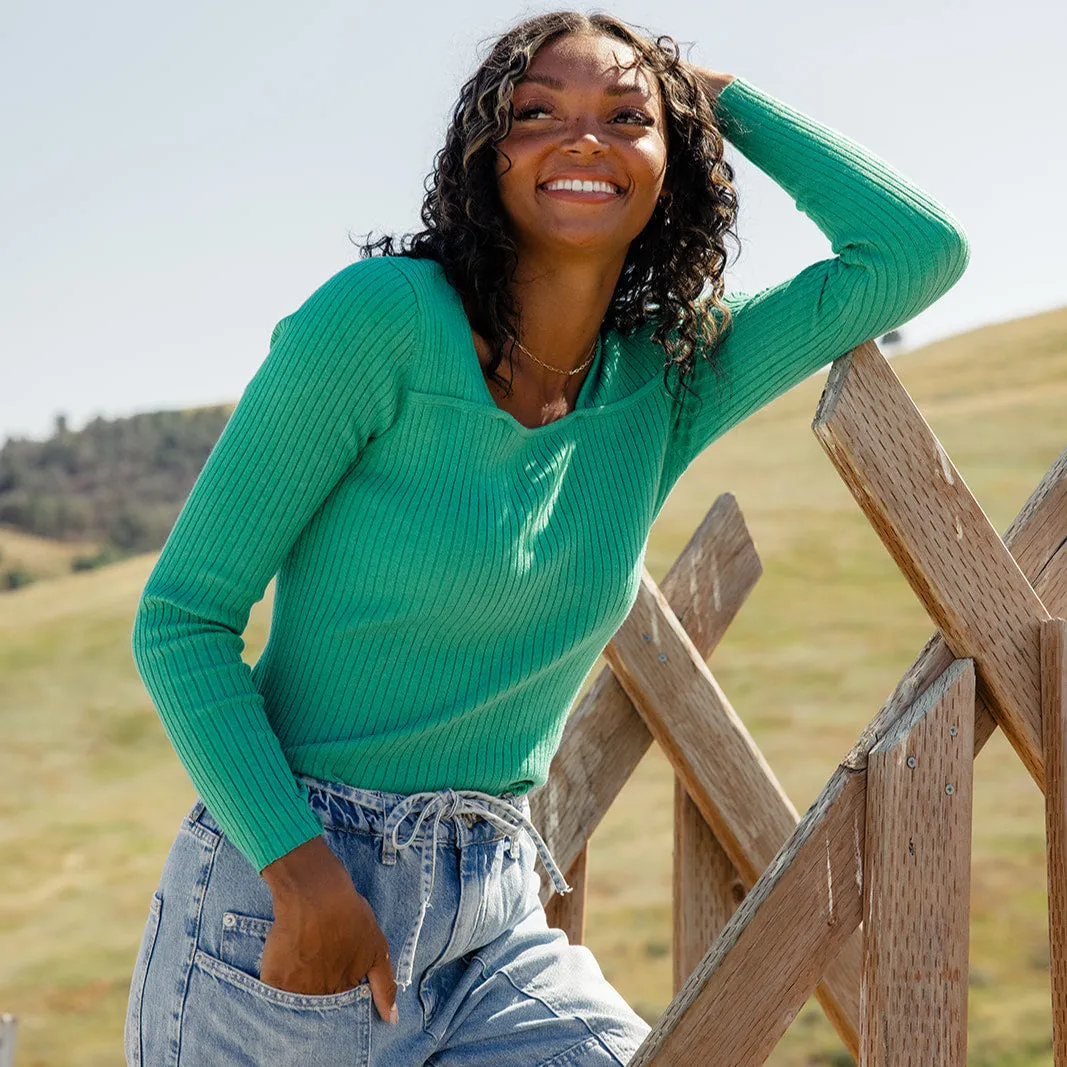 Hopeless Romantic Square Neck Top