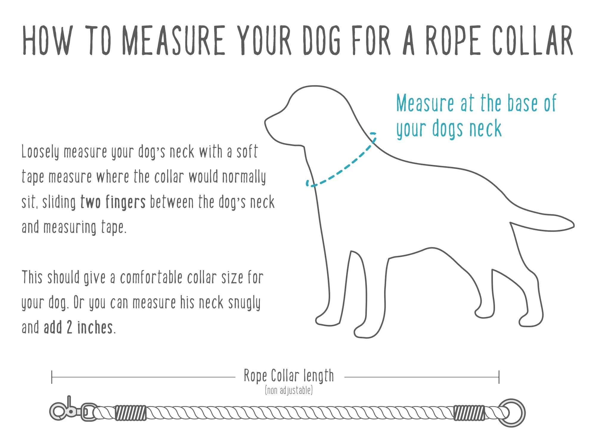 Just Hemp Rope Dog ID Collar