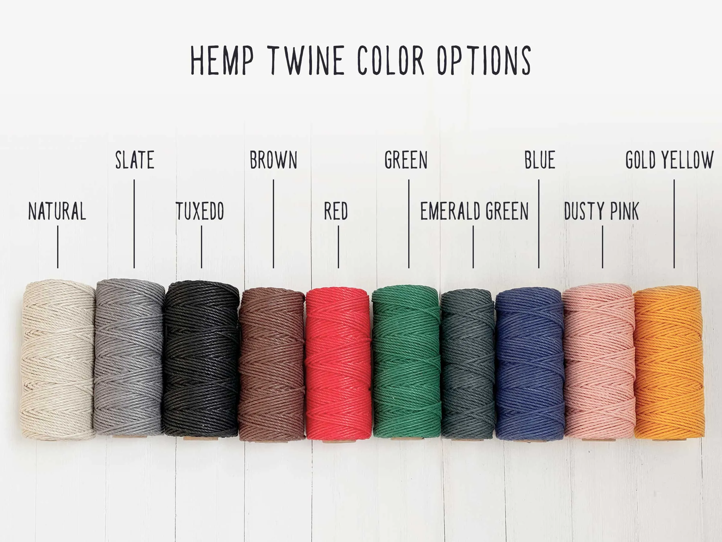 Just Hemp Rope Dog ID Collar