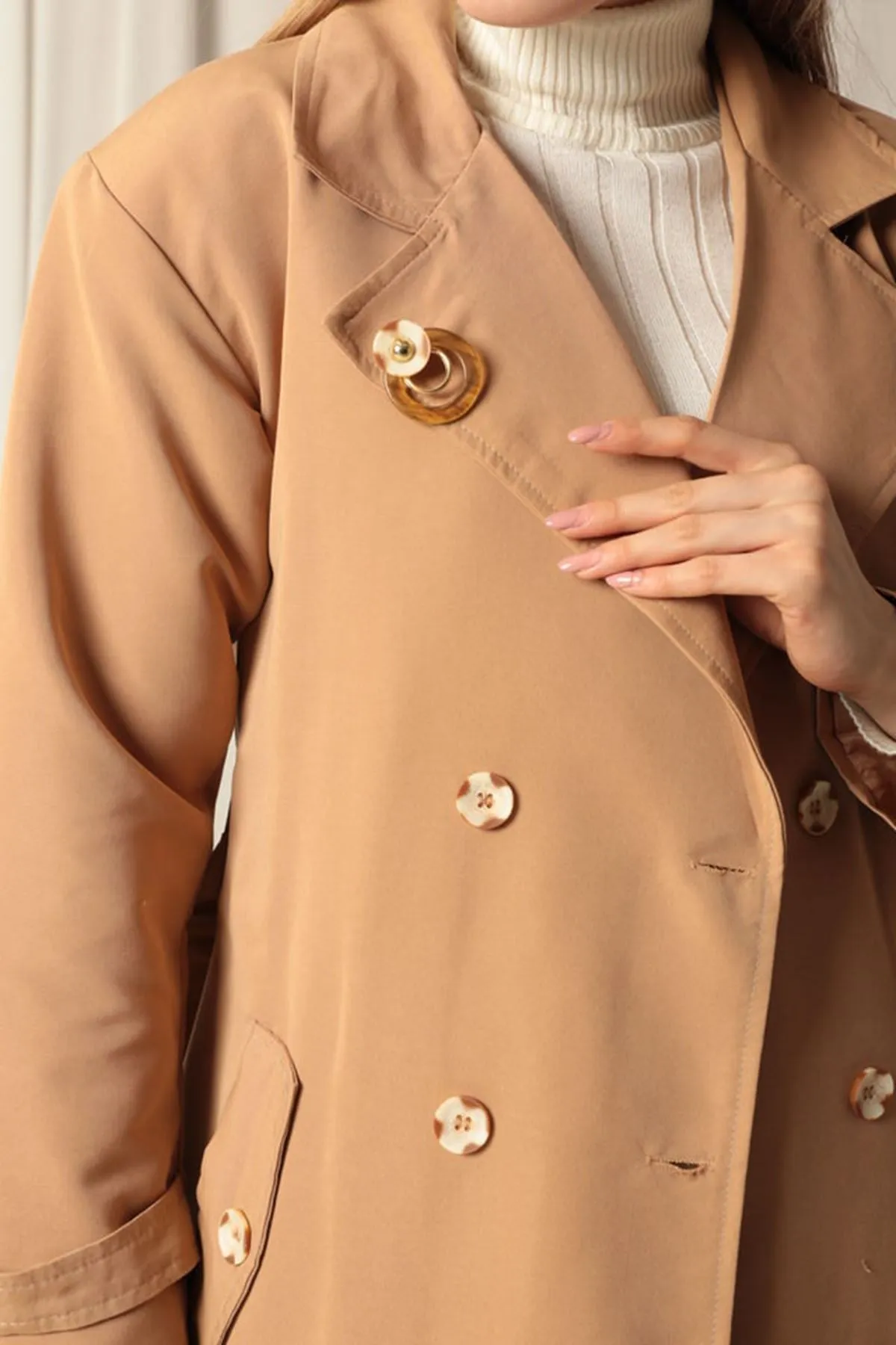 KKT Maxi Length Women's Tan Trench Coat - Esch-sur-Alzette