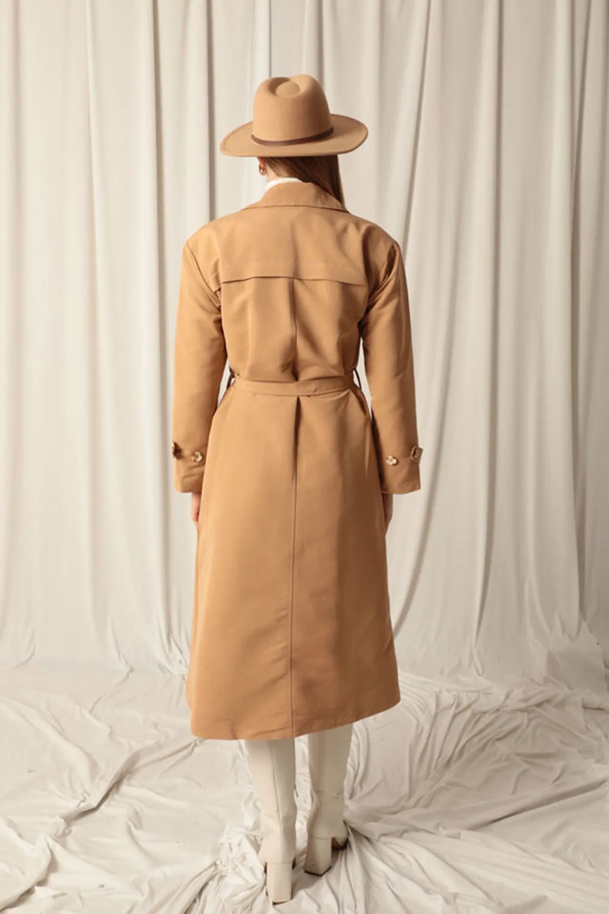 KKT Maxi Length Women's Tan Trench Coat - Esch-sur-Alzette