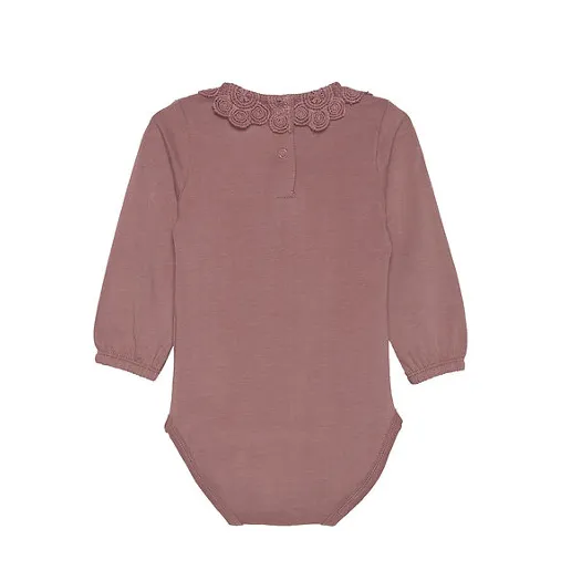 LS Onesie: Plain Rose Taupe