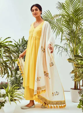 Marigold V Neck Set