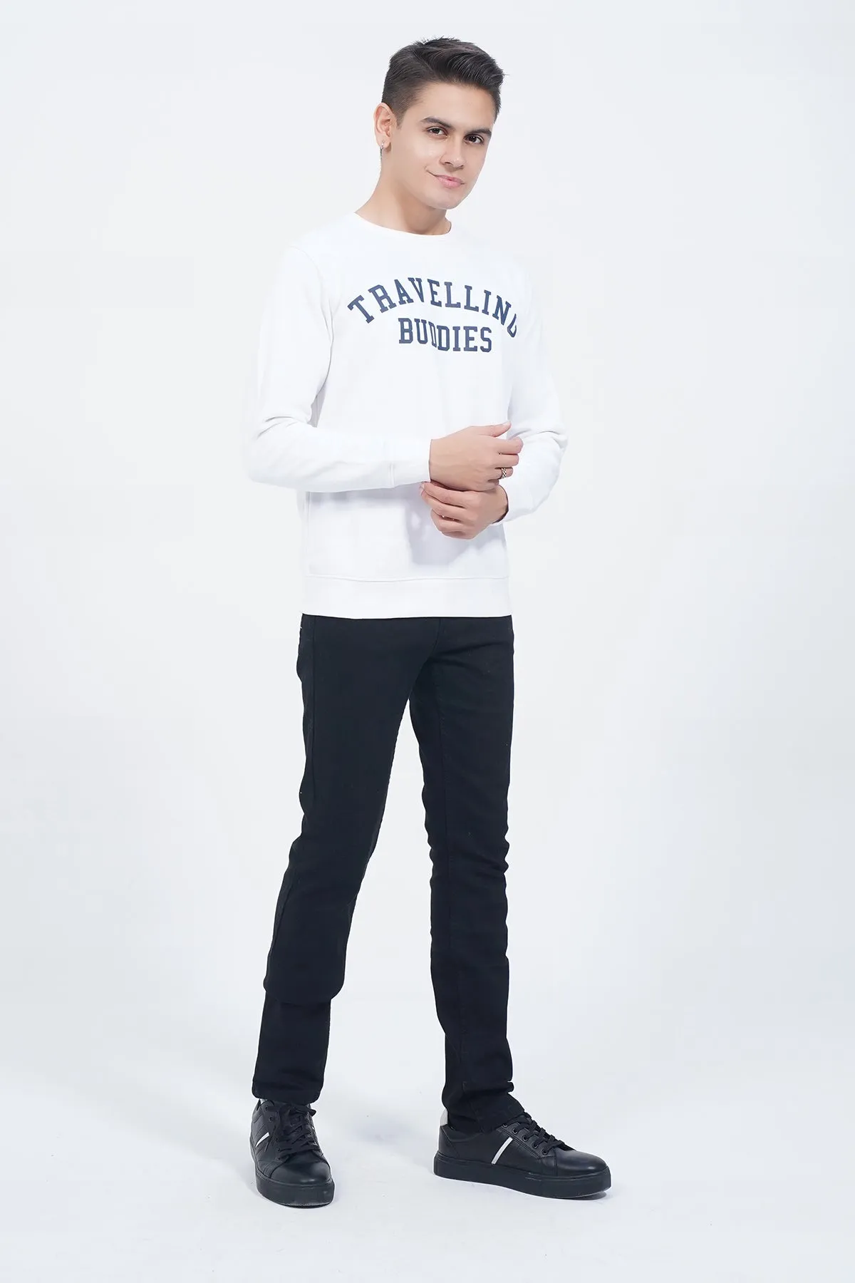 Mens "ELOIS" Crew Neck Long Sleeves Sweatshirt