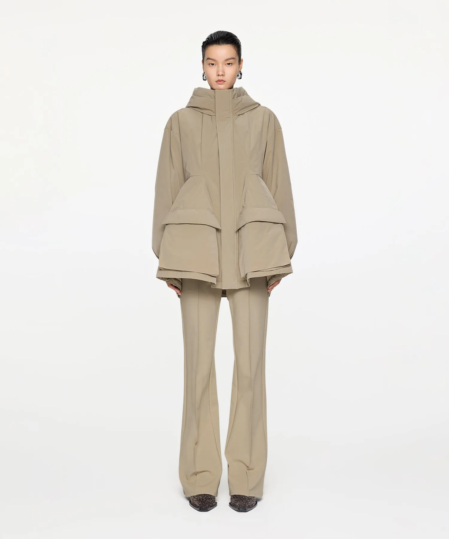 Mermaid Silhouette Work Down Coat