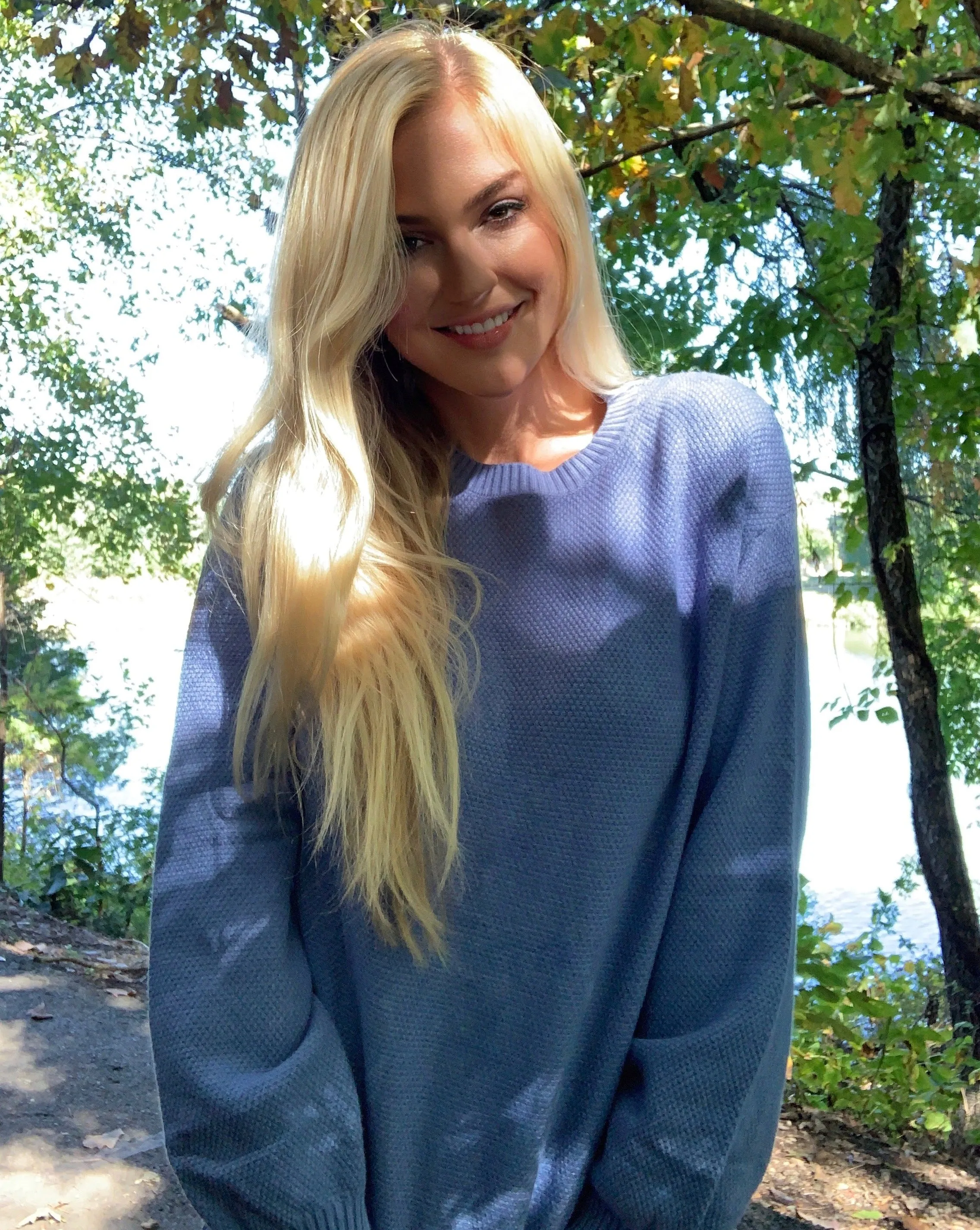 MEROKEETY Round Neck Waffle Knit Pullover Sweater