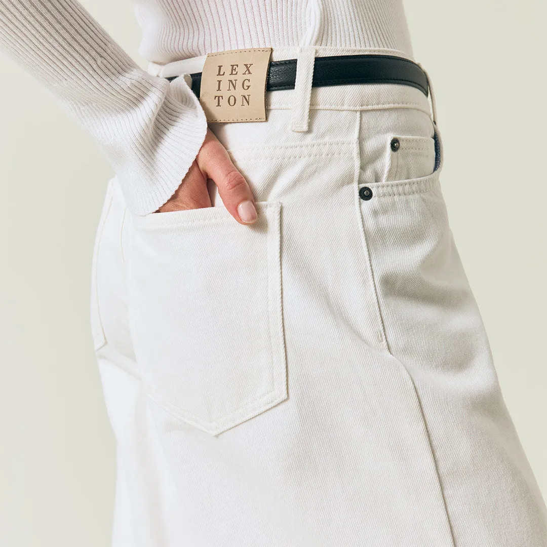 Mid-Waist Straight-Leg Jeans