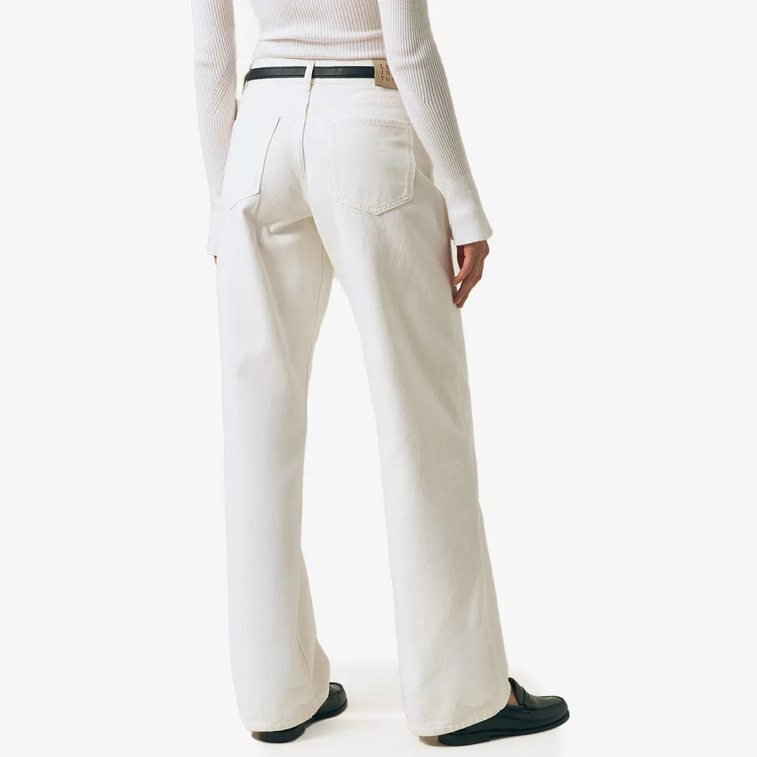 Mid-Waist Straight-Leg Jeans
