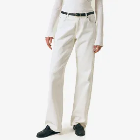 Mid-Waist Straight-Leg Jeans