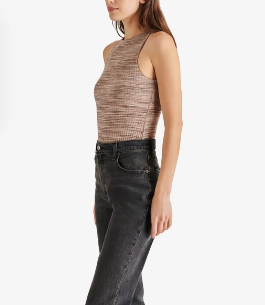 Multi Color Rib Knit Tank Nico Bodysuit