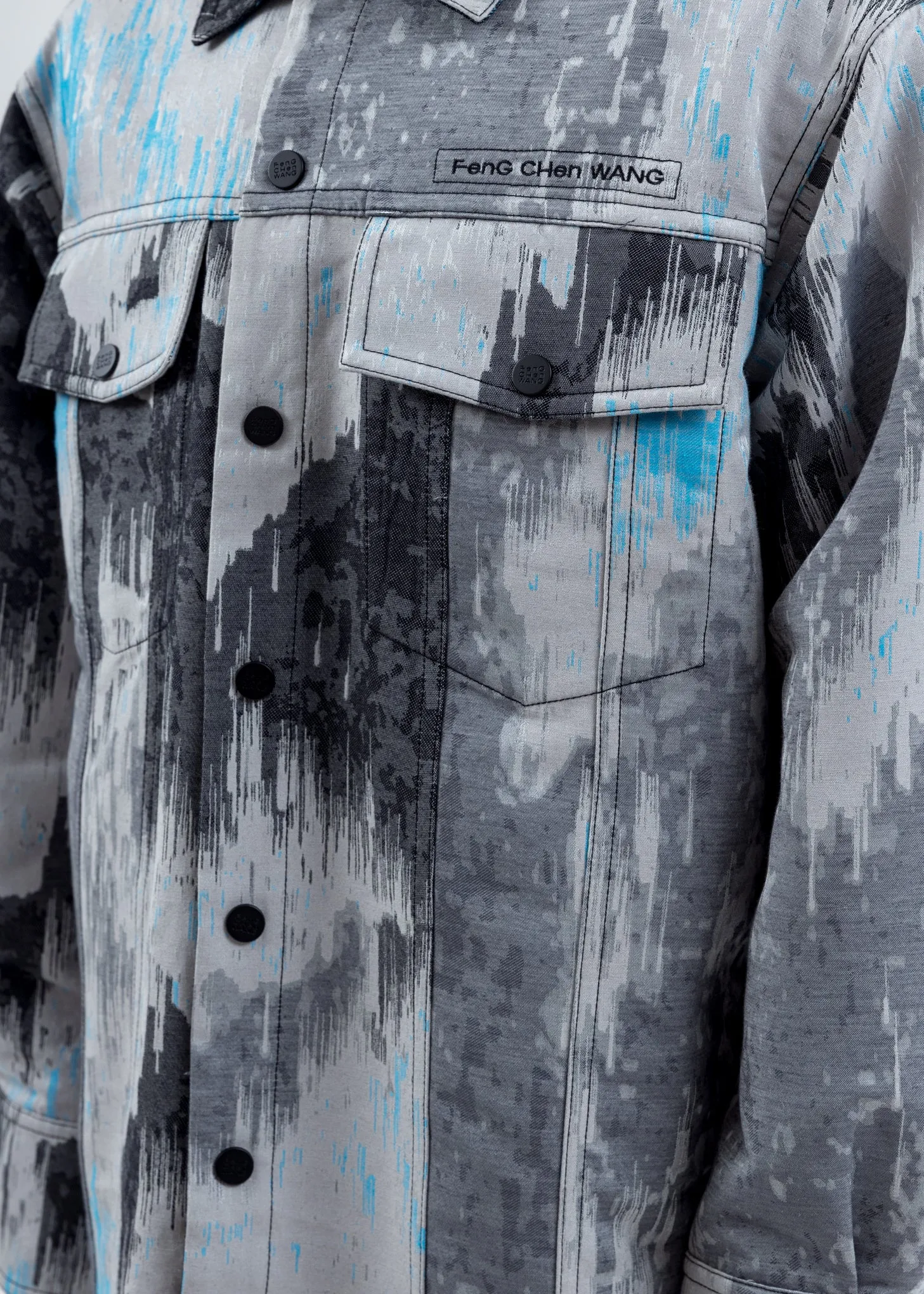 Multicolor Jacquard Long Jacket