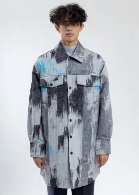 Multicolor Jacquard Long Jacket