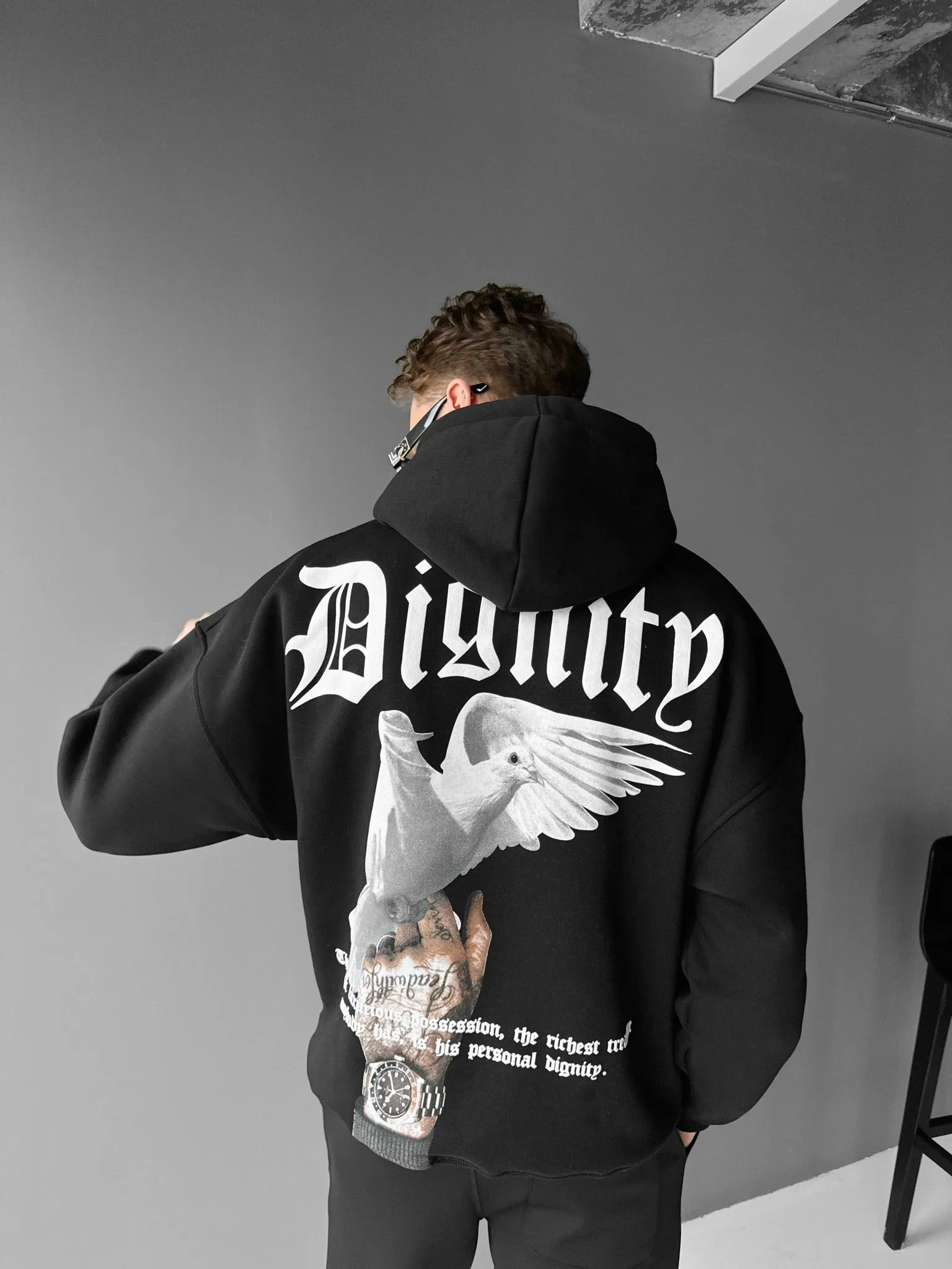 Oversize Dignity Hoodie - Black