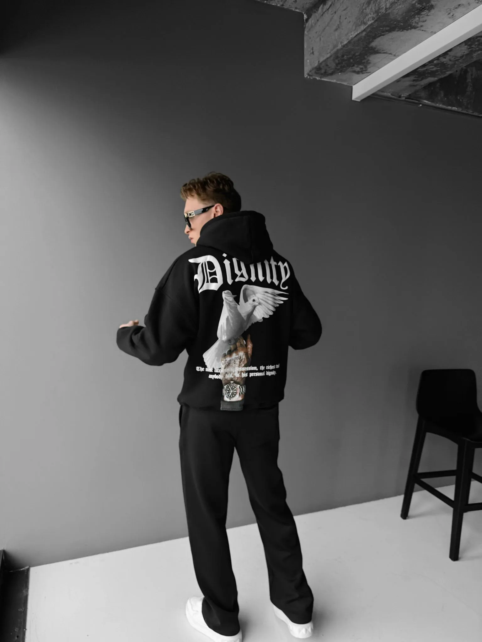 Oversize Dignity Hoodie - Black