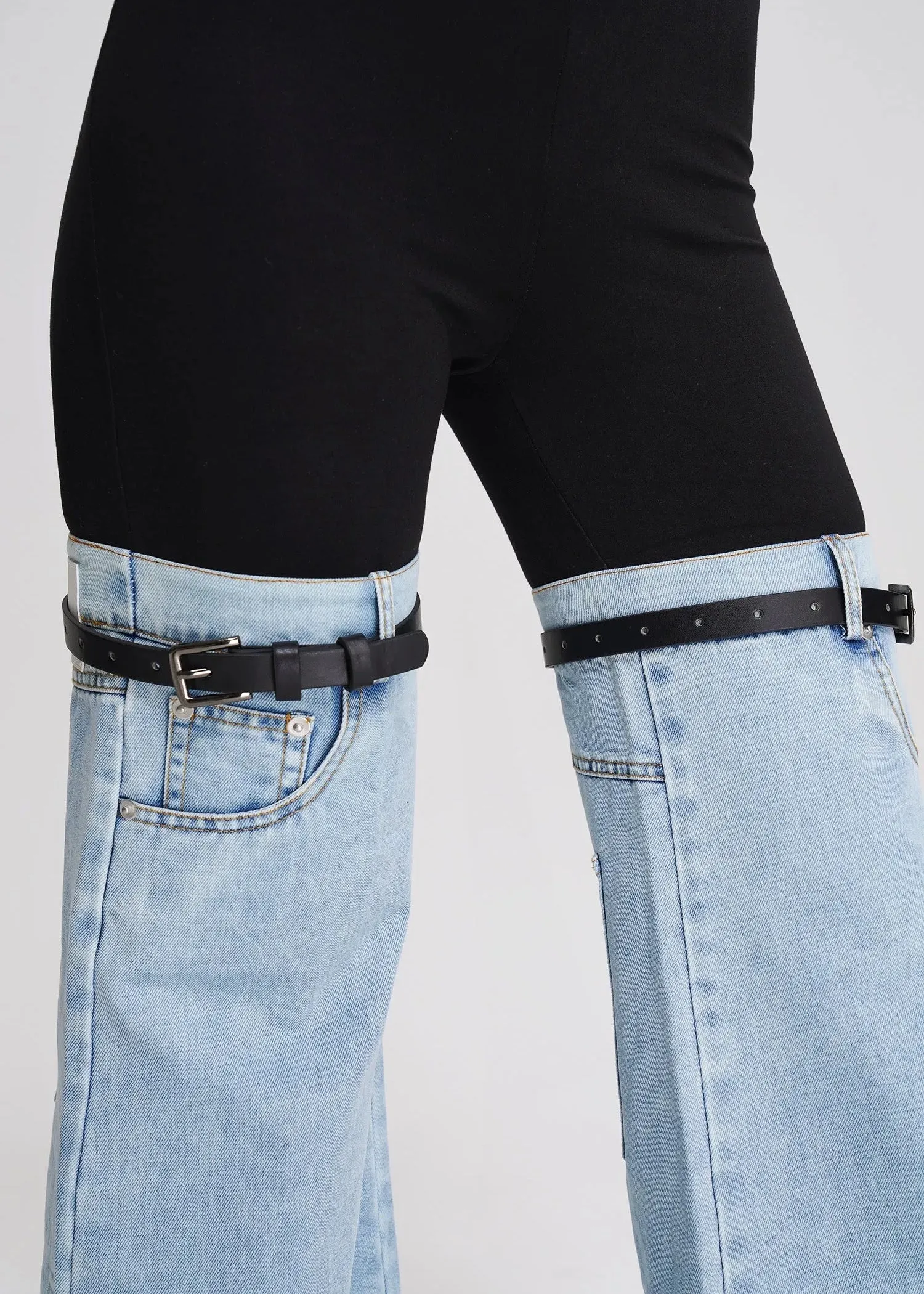 Petra Denim Patchwork Pants