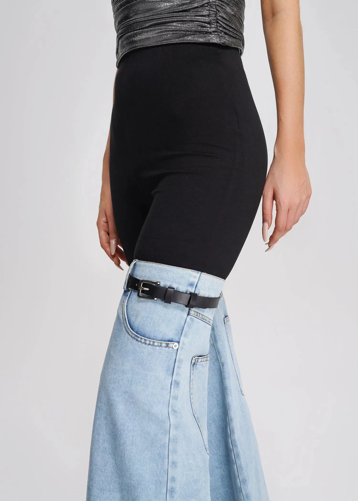 Petra Denim Patchwork Pants