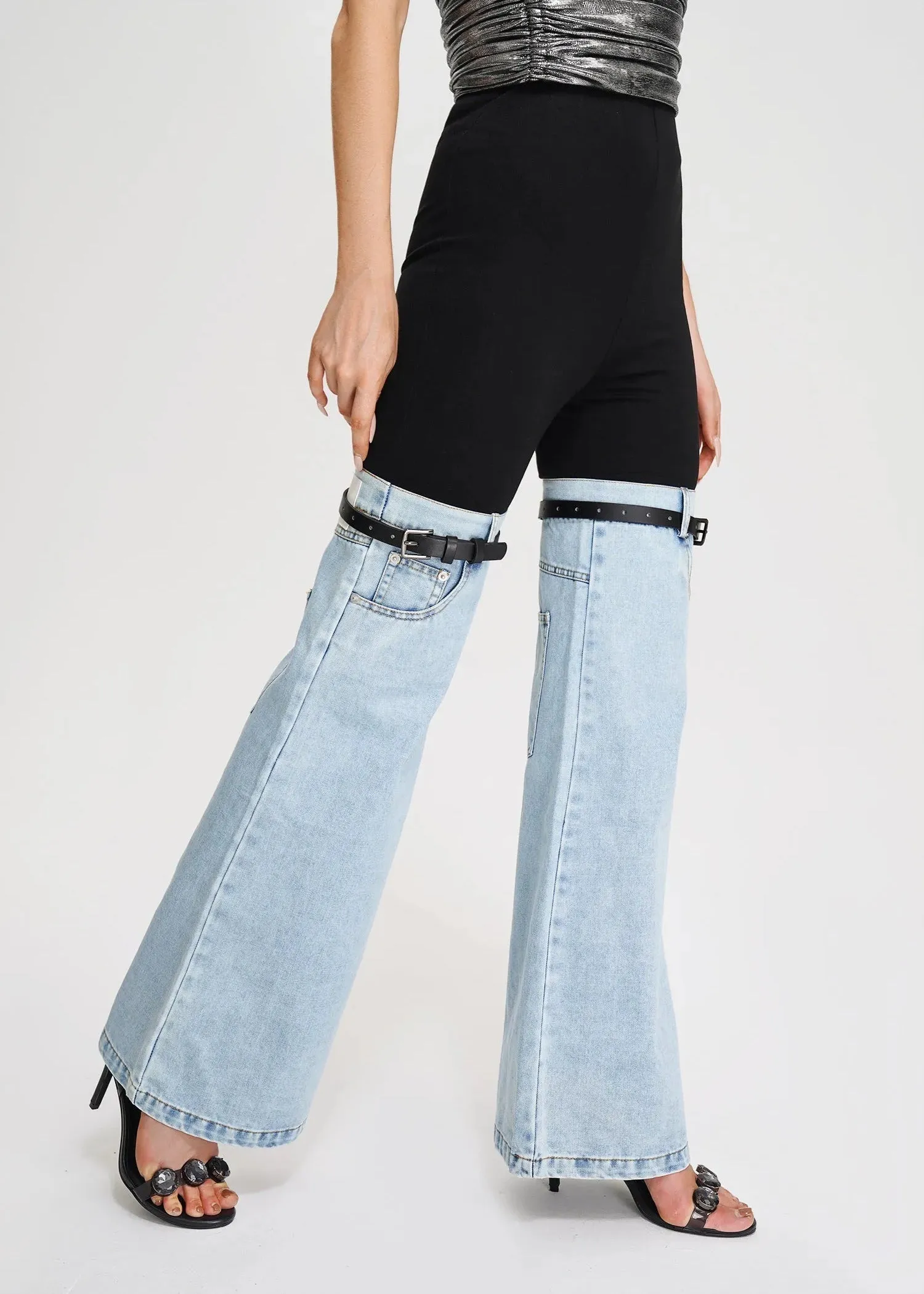 Petra Denim Patchwork Pants