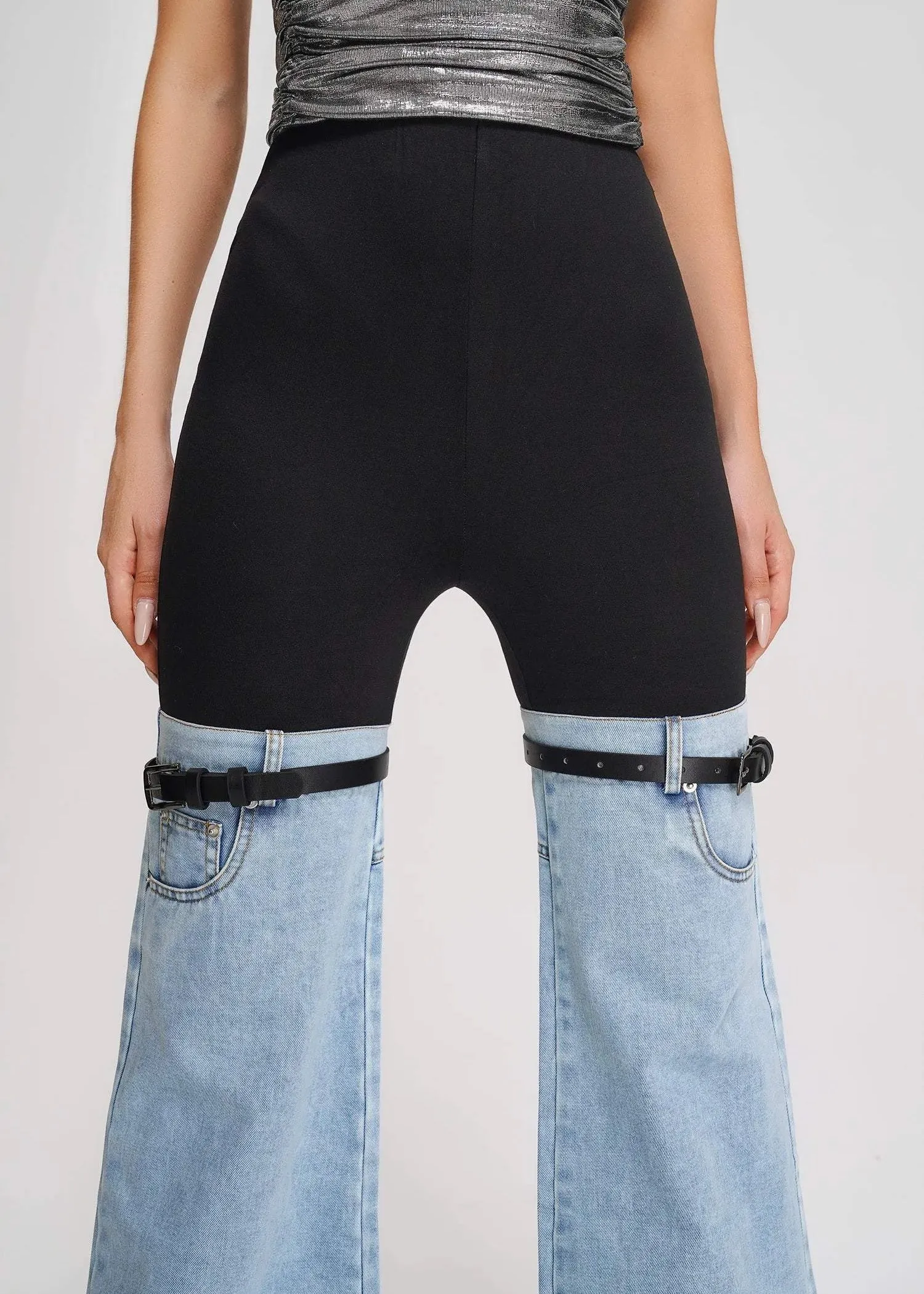 Petra Denim Patchwork Pants