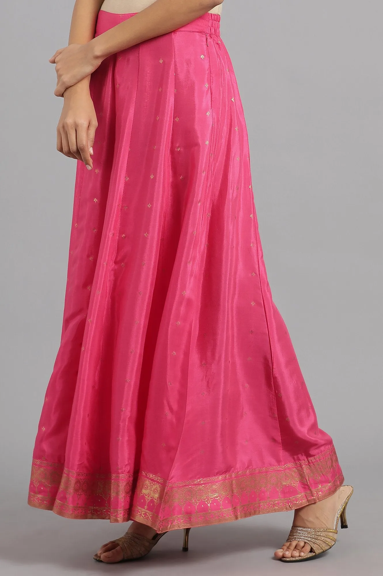 Pink Flared Pants