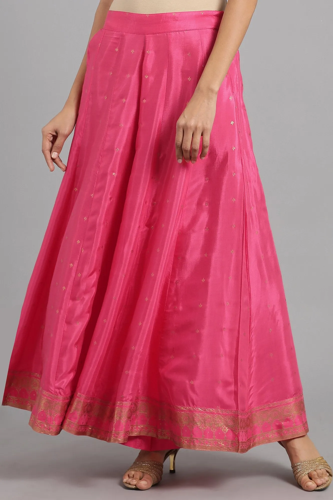 Pink Flared Pants