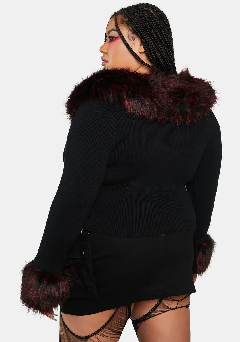 Plus Handle With Scare Crop Top