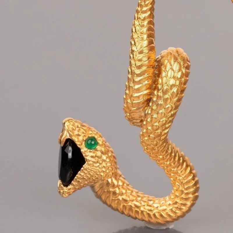 Pre Order:  Mystical Crystal Snake Earrings