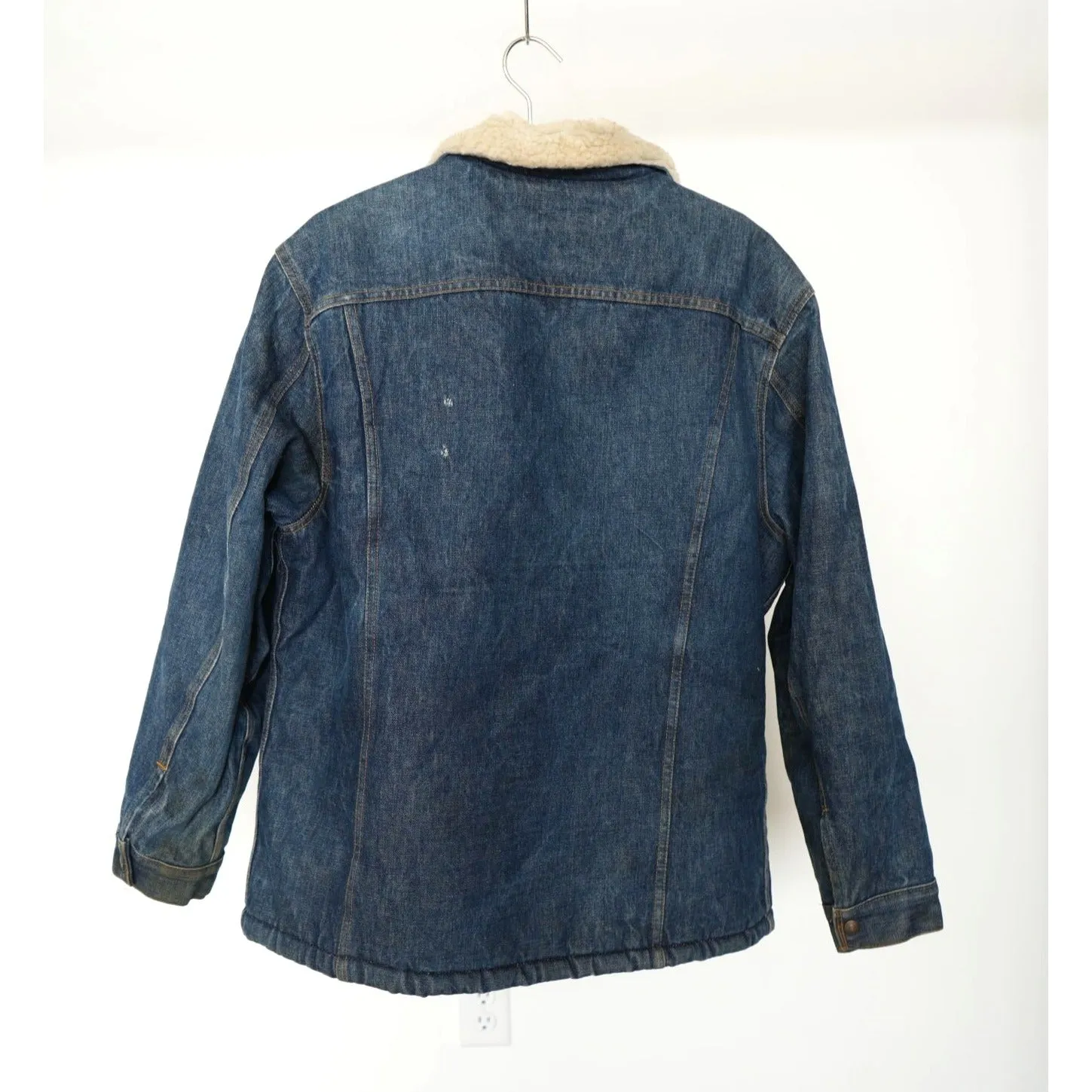 "Retail" Vintage Levi's 71605 0217 Sherpa Lined Denim Trucker Jacket Blue Size 48 Men's