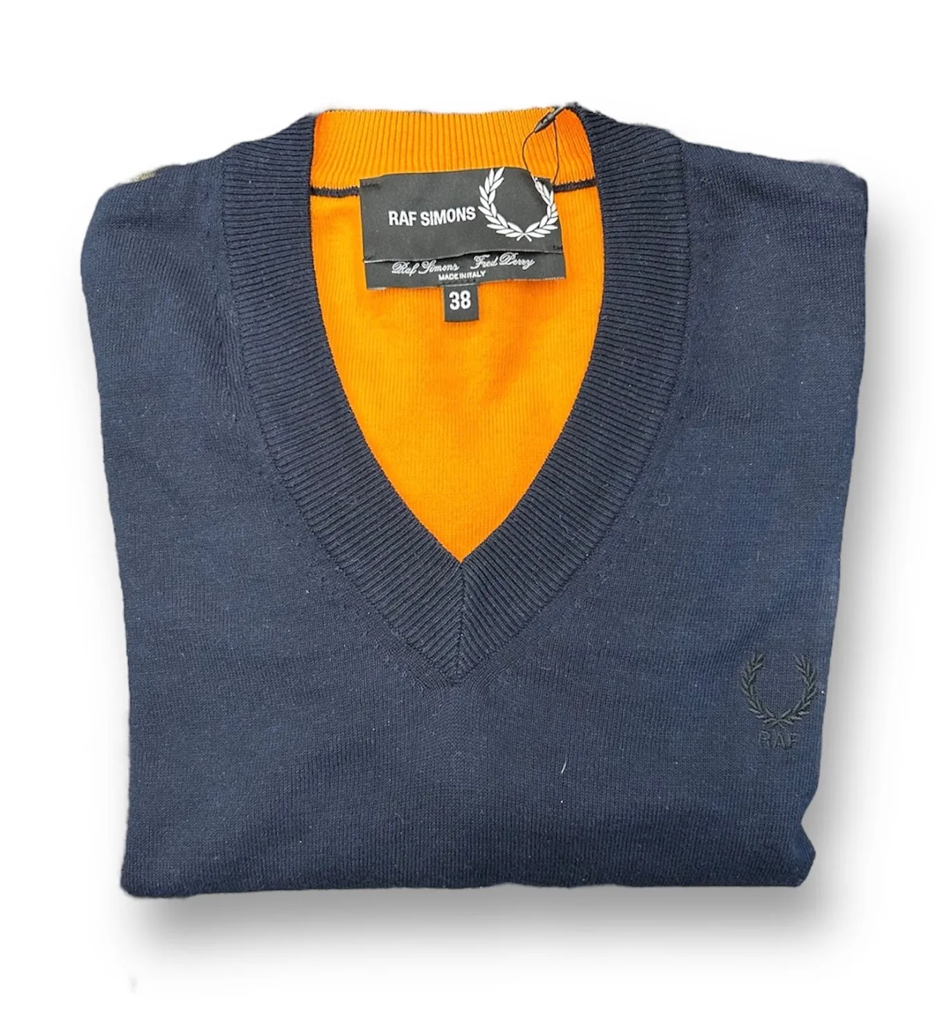 Raf Simons Navy Orange Long Sleeve