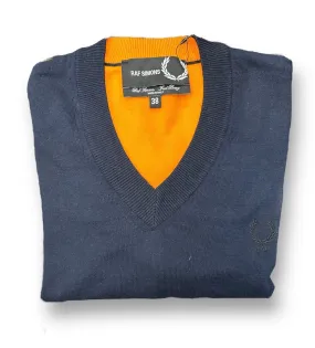 Raf Simons Navy Orange Long Sleeve
