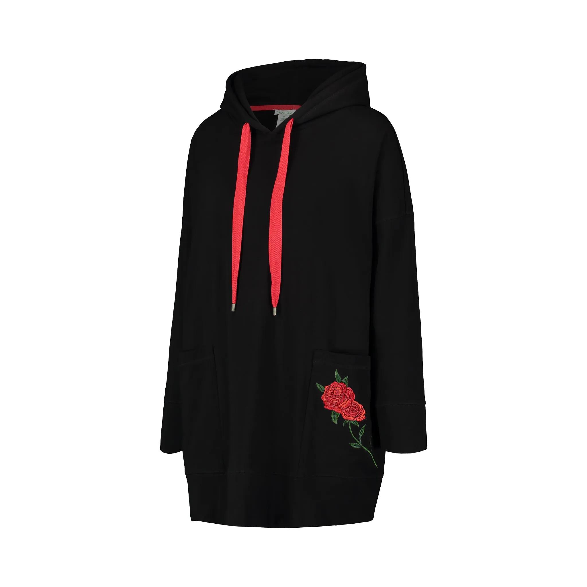 Red Rose Hoodie Dress