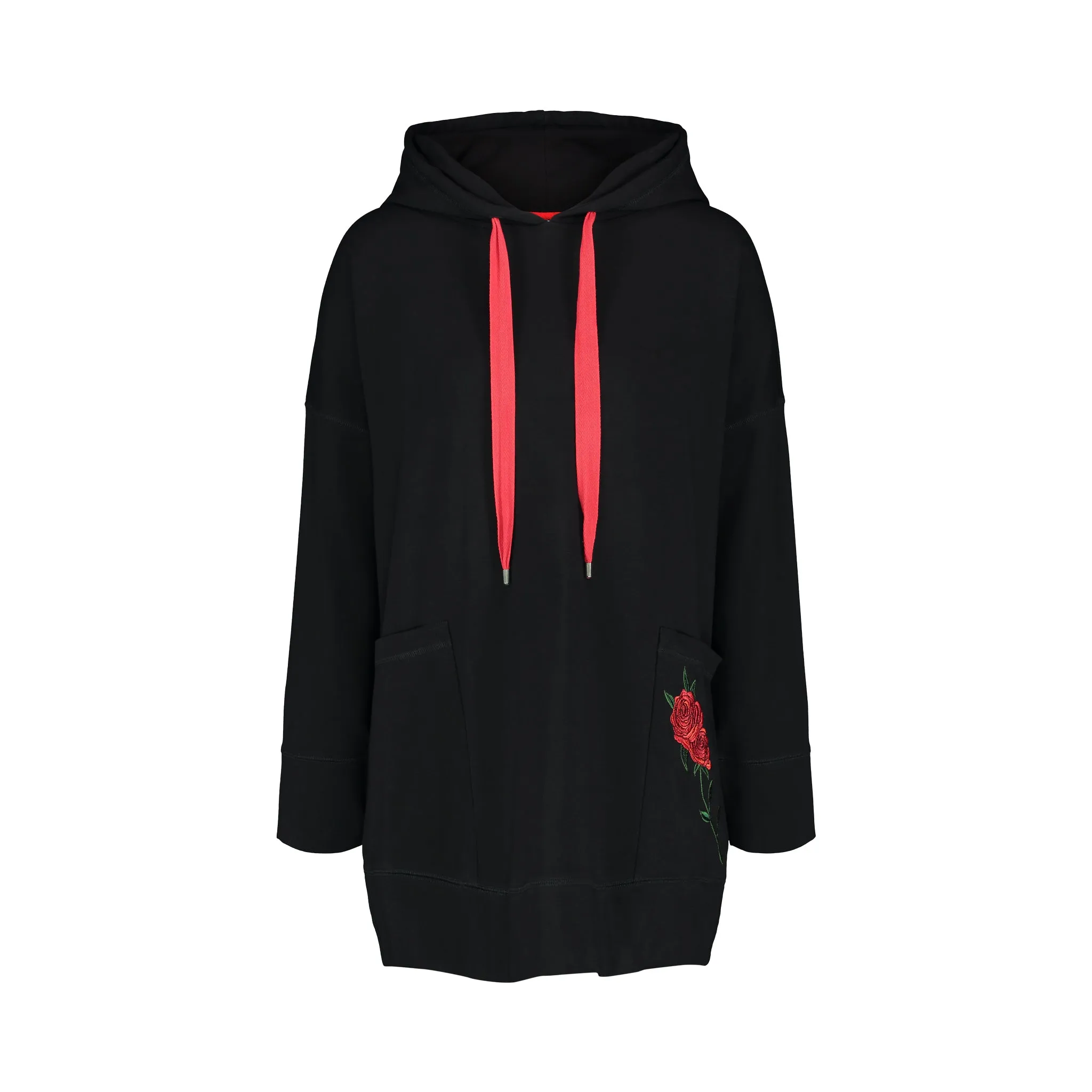 Red Rose Hoodie Dress