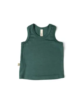 rib knit tank top CO - balsam