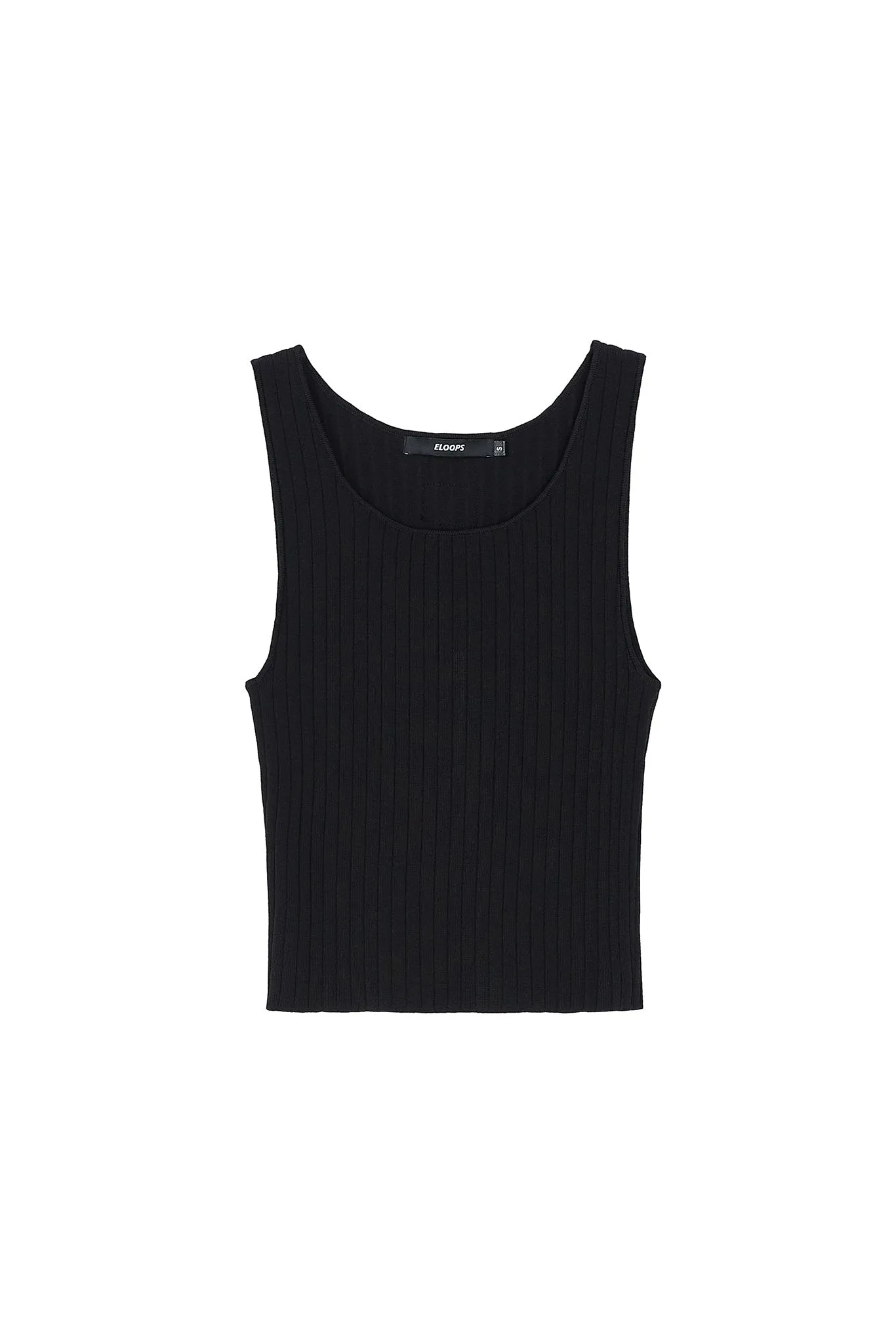 Ribbed Knit Cropped Tank Top