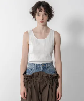 Ribbed Knit Cropped Tank Top