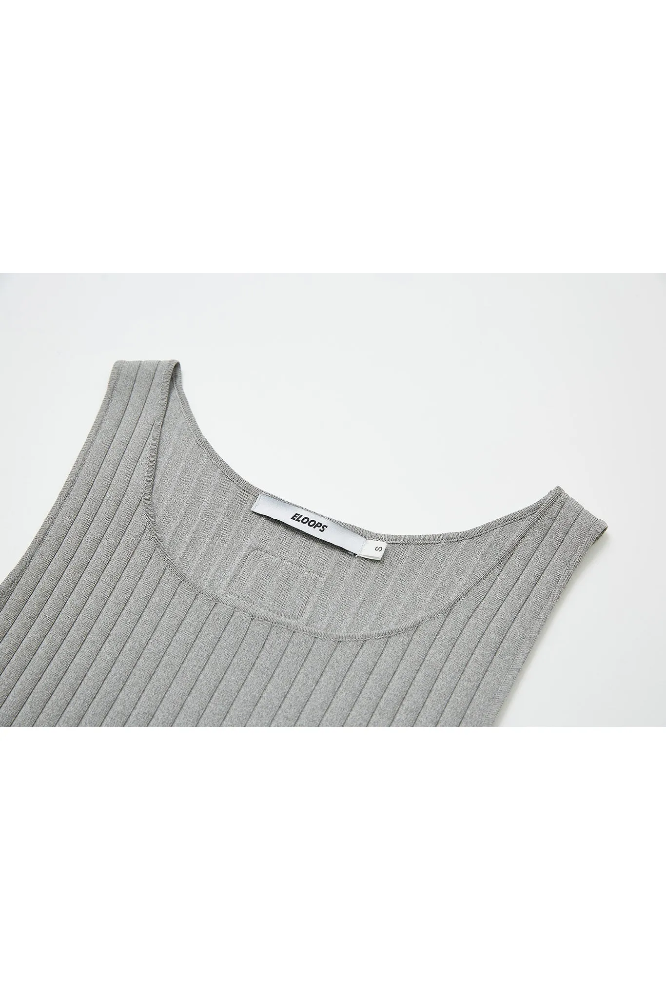 Ribbed Knit Cropped Tank Top