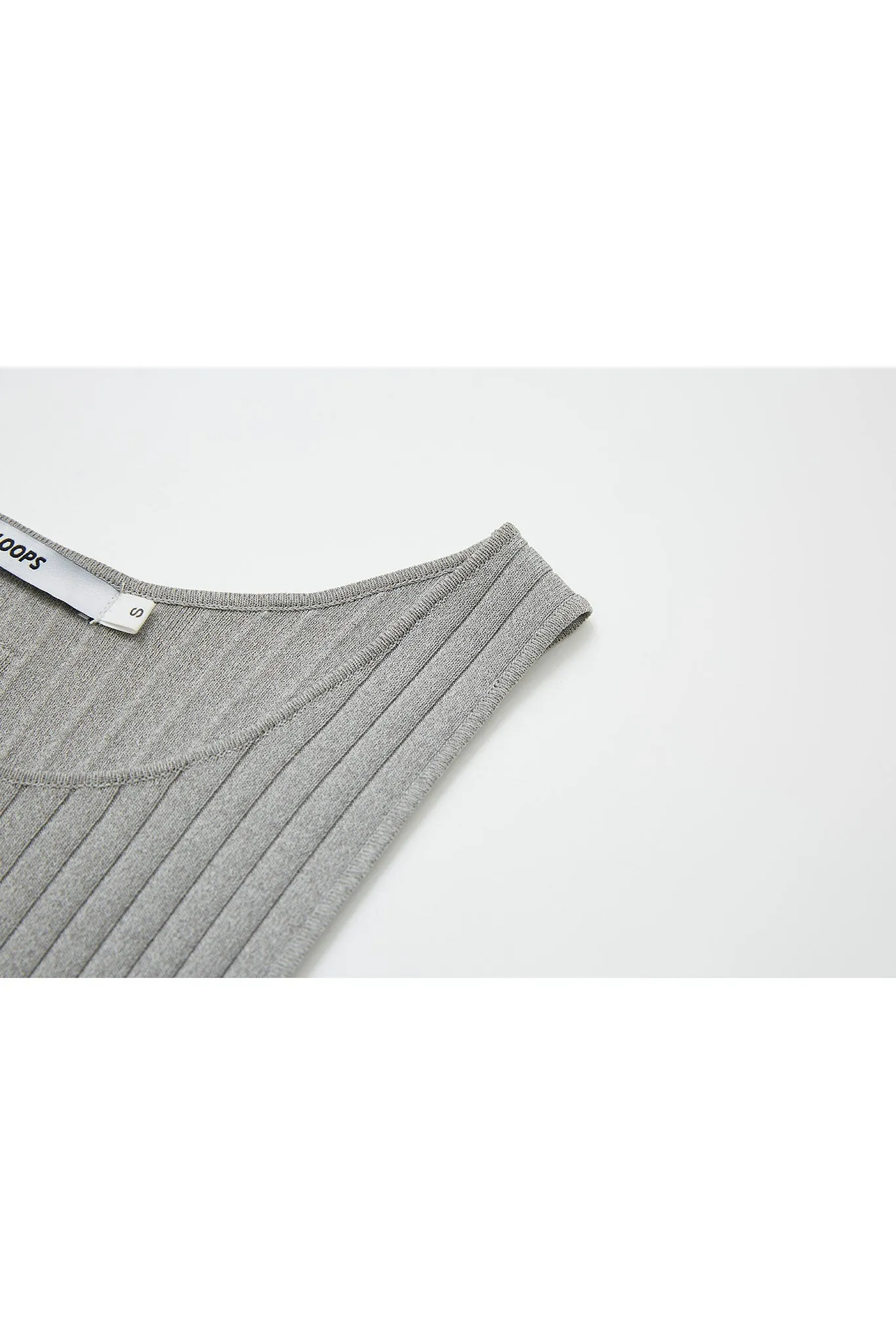 Ribbed Knit Cropped Tank Top