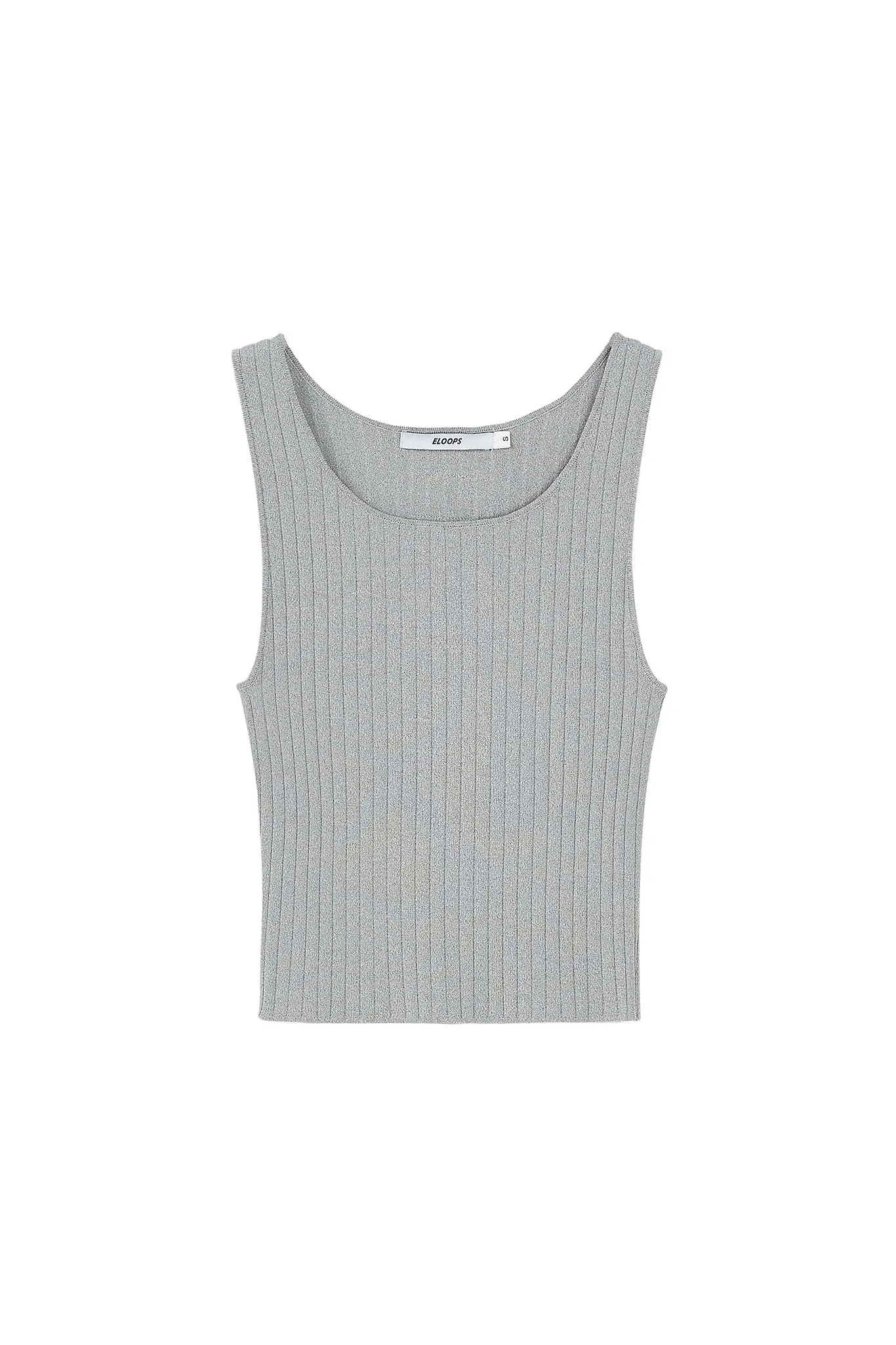 Ribbed Knit Cropped Tank Top