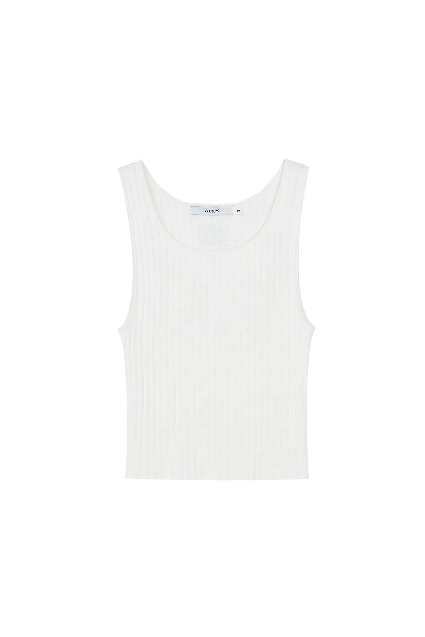 Ribbed Knit Cropped Tank Top