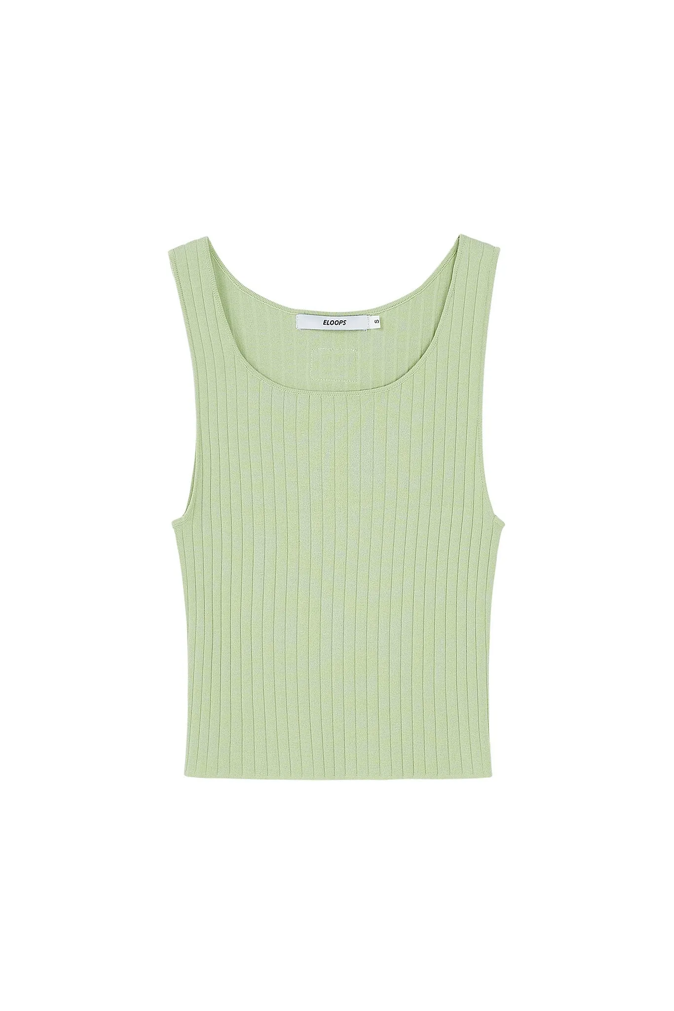 Ribbed Knit Cropped Tank Top