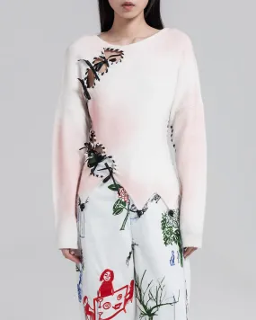 Ribbon Tie Knit Jumper