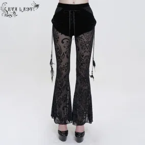 'Riot' Mesh Flared Pants
