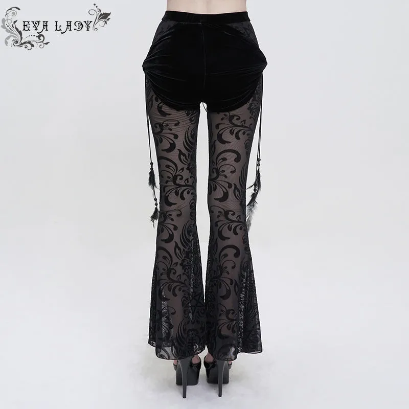'Riot' Mesh Flared Pants