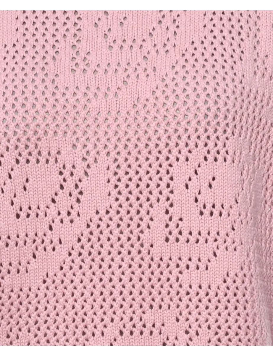 Scalloped Hem Jumper - M