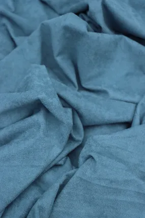 Sea Blue Microsuede Jersey Knit