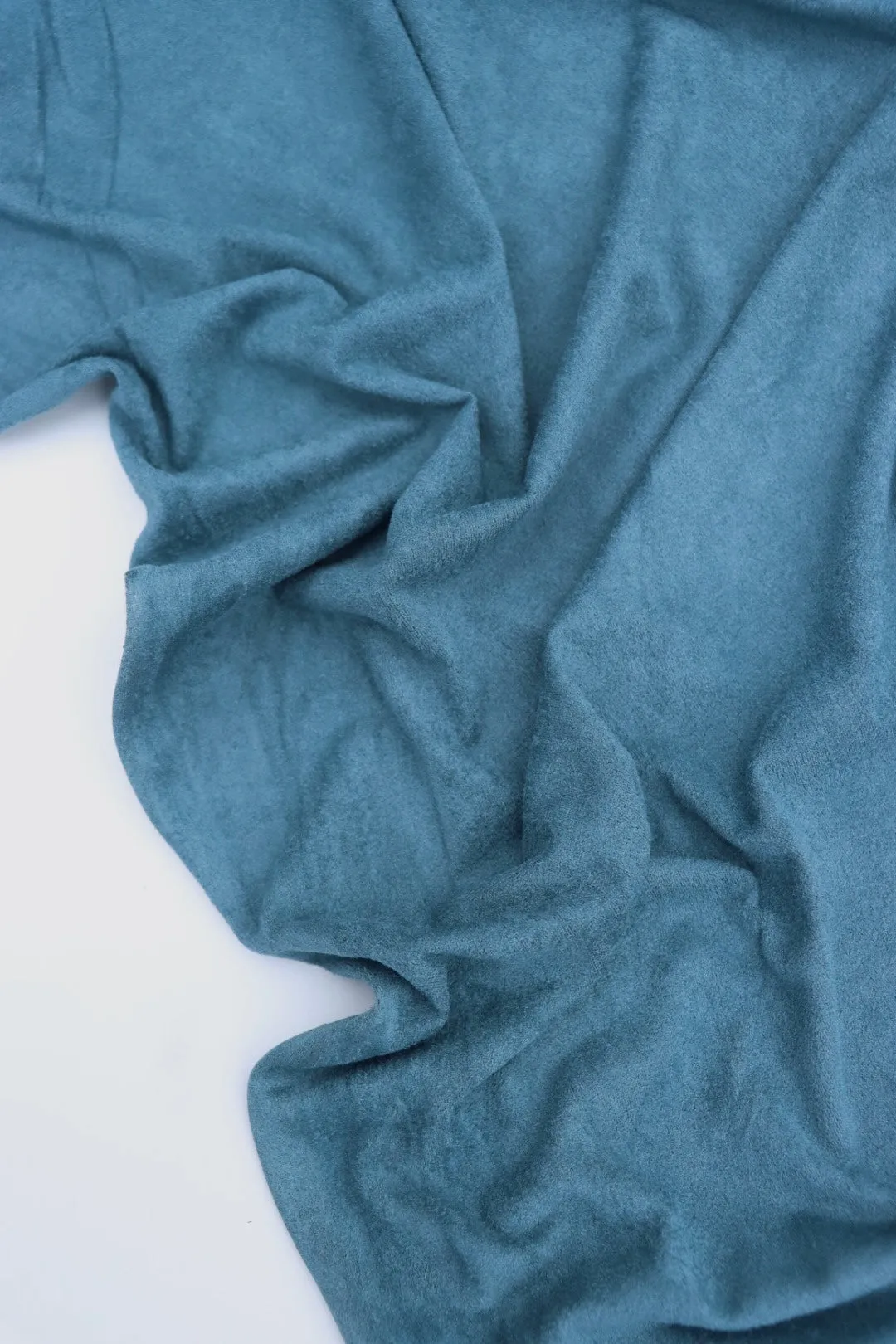 Sea Blue Microsuede Jersey Knit
