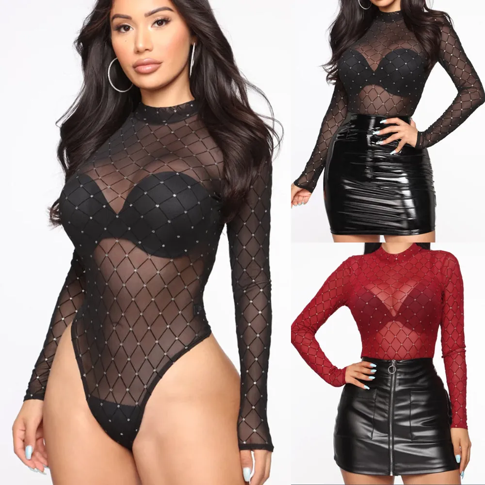 Sexy Long Sleeve Bodysuit