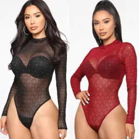 Sexy Long Sleeve Bodysuit