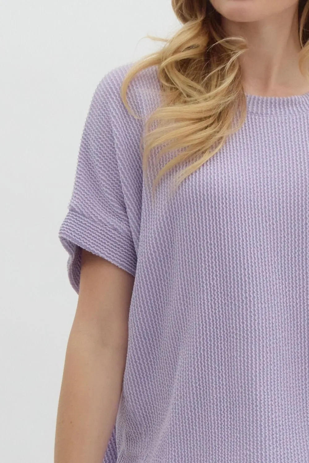 Short Sleeve Ribbed Top